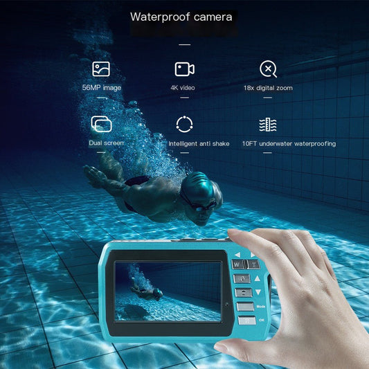 4K Digital Camera with Dual LCD Screens and Waterproof - FOUNDERS INC