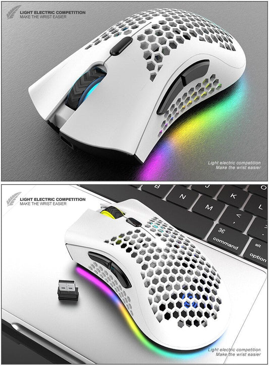 BM600 Rechargeable Wireless RGB Gaming Mouse for PC - FOUNDERS INC