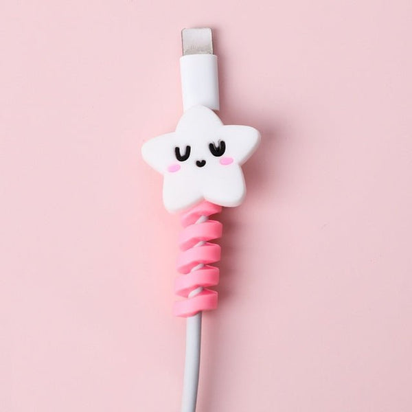 Cartoon Spiral USB Cable Protector and Organizer Bobbin - FOUNDERS INC