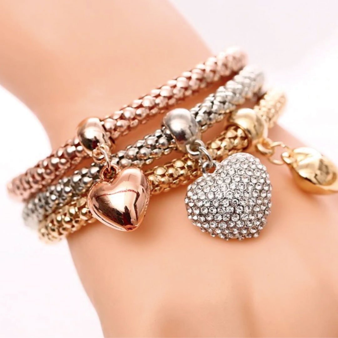 GSR Bracelet Set- Bubble Hearts - FOUNDERS INC