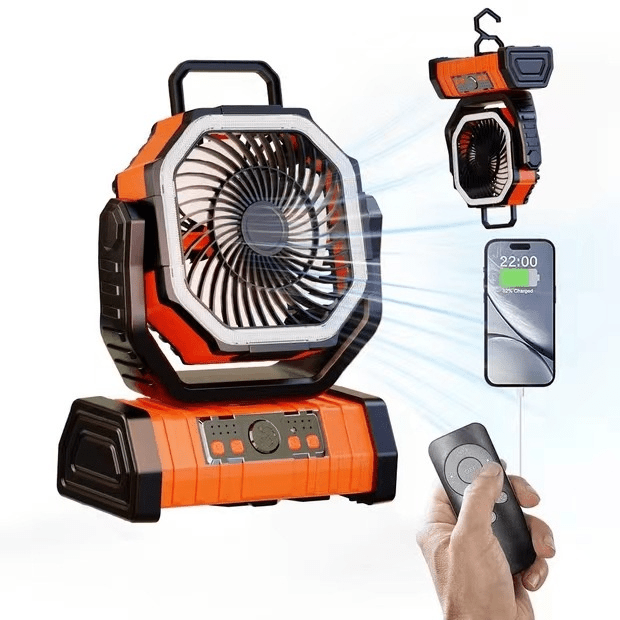 Outdoor Household Power Bank LED Light Camping Fan - FOUNDERS INC
