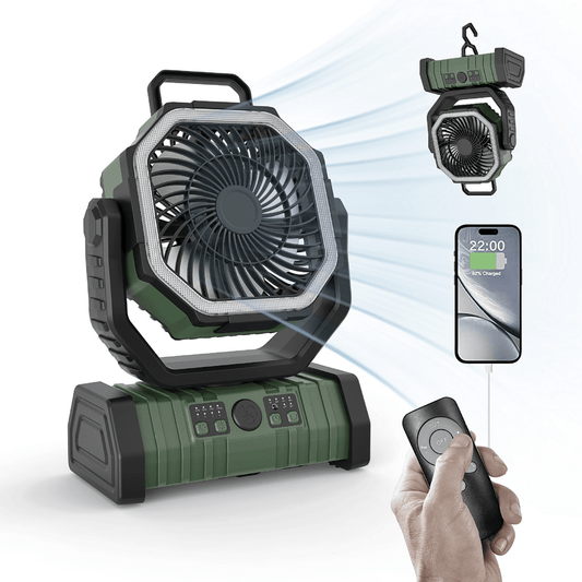 Outdoor Household Power Bank LED Light Camping Fan - FOUNDERS INC