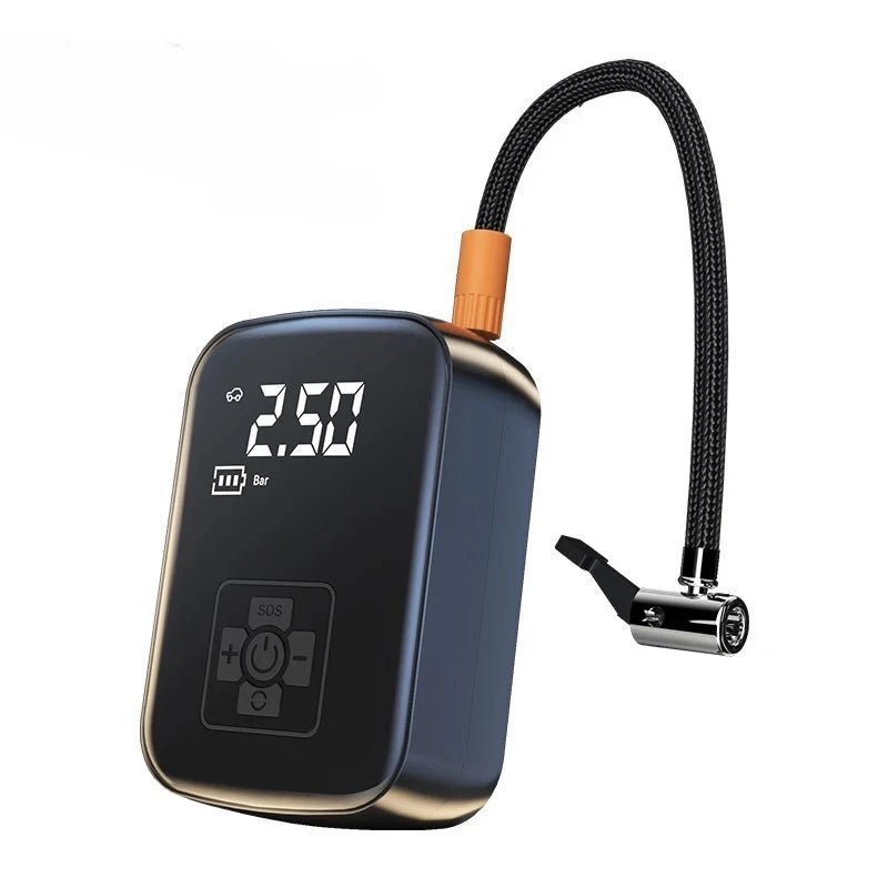 PRO Wireless Car Tire Inflator - Digital Display Air Compressor for Motorcycle/Bicycle, Portable Emergency Pump with LED Light - NEXASHOP