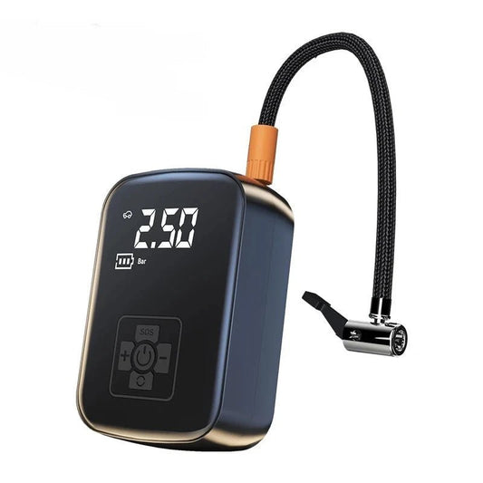 PRO Wireless Car Tire Inflator - Digital Display Air Compressor for Motorcycle/Bicycle, Portable Emergency Pump with LED Light - NEXASHOP