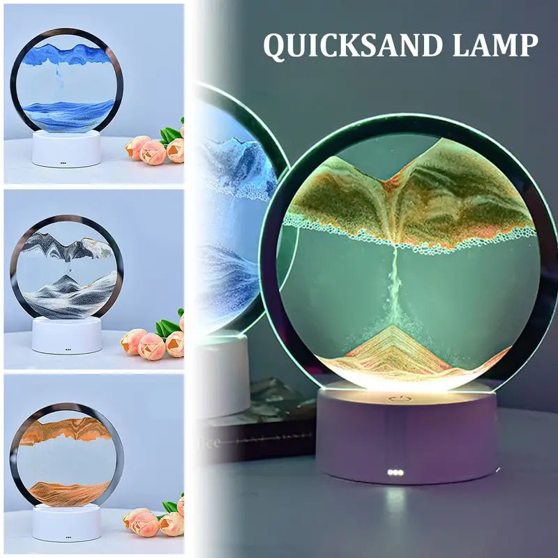 RGB LED Sandscape Table Lamp with Moving Sand Art - NEXASHOP