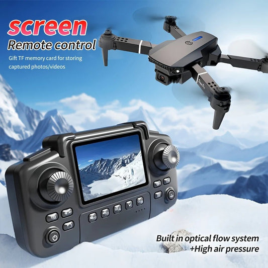 The 2026 Upgraded E88PRO MAX Foldable Drone Features Dual Cameras, Extra Batteries, an 8K Screen for Remote Control, and One-click Return-to-home Functionality. Suitable for Beginners, It's an Ideal Independence Day or Holida - NEXASHOP