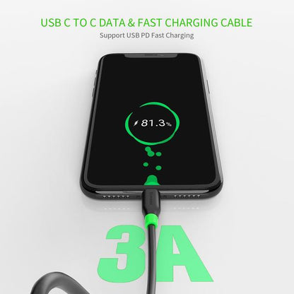 Thunderbolt 3FT USB C To C Fast Charging Cable - NEXASHOP