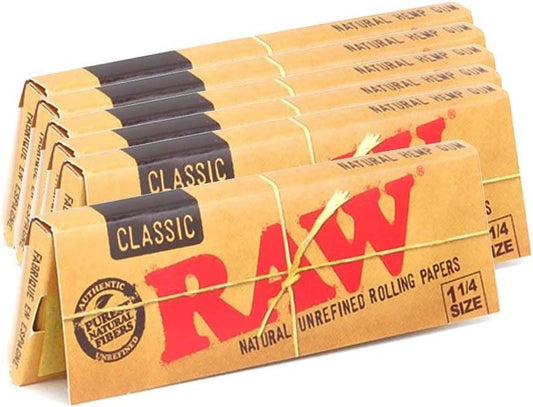 Unrefined Classic 1.25 1 1/4 Size Rolling Papers, 50 Count (Pack of 6) - NEXASHOP