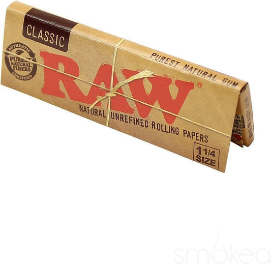 Unrefined Classic 1.25 1 1/4 Size Rolling Papers, 50 Count (Pack of 6) - NEXASHOP