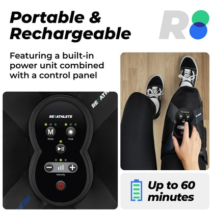 Xpress Rechargeable Knee Massager for Pain Relief, Leg Massager with Heat and Compression Relief - NEXASHOP